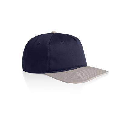 The AS Colour Class Two Tone Cap is a lightweight mid profile 5 panel cap. 11 colours. Flat Peak. Stylish contrast dome. Great branded headwear.