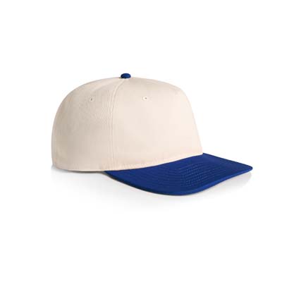 The AS Colour Class Two Tone Cap is a lightweight mid profile 5 panel cap. 11 colours. Flat Peak. Stylish contrast dome. Great branded headwear.
