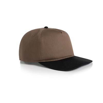 The AS Colour Class Two Tone Cap is a lightweight mid profile 5 panel cap.  11 colours.  Flat Peak.  Stylish contrast dome.  Great branded headwear.