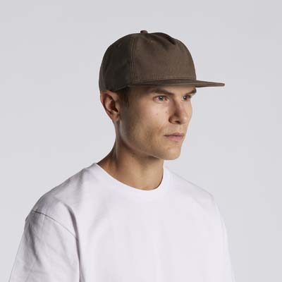 The AS Colour Class Canvas Cap is a heavyweight 100% cotton canvas cap.  Mid profile.  Unstructured.  6 panel. 8 colours.  Great branded caps.