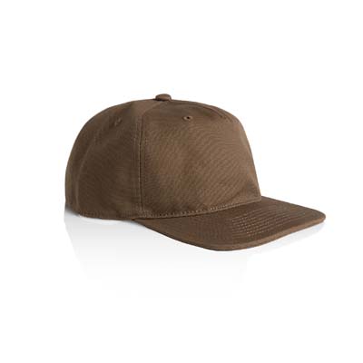 The AS Colour Class Canvas Cap is a heavyweight 100% cotton canvas cap.  Mid profile.  Unstructured.  6 panel. 8 colours.  Great branded caps.
