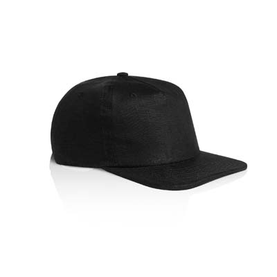 The AS Colour Class Linen Cap is a lightweight, mid profile, 5 panel cap.  Linen.  Black or natural.  Great caps ready for your logo to be embroidered.