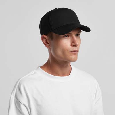 The AS Colour Frame Cap is a high profile snapback cap.  Mid weight 100% cotton.  Perfect for those logos that need a little more height.  6 colours.