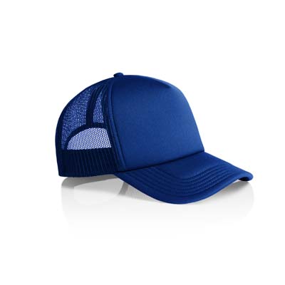 The AS Colour Frame Foam Trucker Cap is a high profile snapback cap with a curved peak. 12 colours. Great trucker cap ready for your branding.