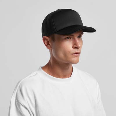 The AS Colour Frame Foam Trucker Cap is a high profile snapback cap with a curved peak.  12 colours.  Great trucker cap ready for your branding.