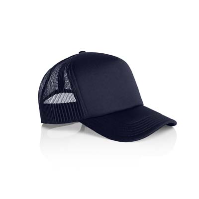 The AS Colour Frame Foam Trucker Cap is a high profile snapback cap with a curved peak.  12 colours.  Great trucker cap ready for your branding.