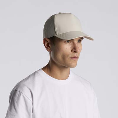 The AS Colour Frame Nylon Cap is a high profile snapback cap.  Recycled Nylon.  6 colours.  Great high profile cap for your branding and team.