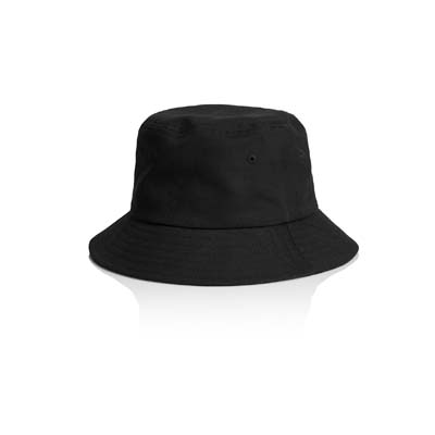 The AS Colour Kids Bucket Hat is a 100% cotton, light - mid weight bucket hat for kids.  Perfect to pair with the adults.  Black or Navy.  Just add your logo.