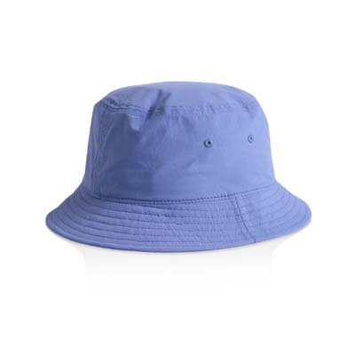 The AS Colour Nylon Bucket is a light - mid weight recycled nylon bucket hat.  11 colours.  Great option for custom branded bucket hats.