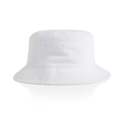 The AS Colour Terry Bucket Hat is a midweight cotton terry bucket hat.  5 colours.  Great option for a branded bucket hat for your team or brand.