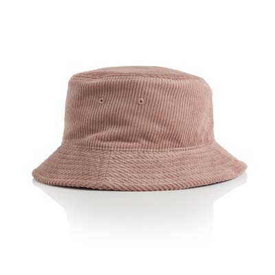 The AS Colour Cord Bucket Hat is a mid weight 100% cotton cord hat. One size. 4 colours available. Ready for your branding.