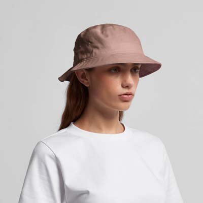 The AS Colour Womens Bucket Hat is a light - mid weight cotton bucket hat.  3 colours.  One size.  Great option for you to add your logo.
