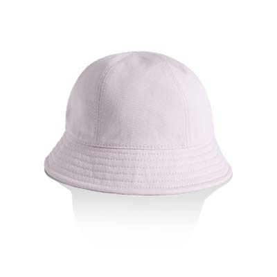 The AS Colour Womens Brim Bucket Hat is a light-mid weight cotton hat.  3 colours.  Great option and colours for your female clients.