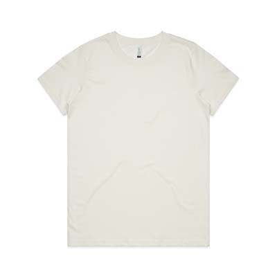 The AS Colour Maple Organic Tee is a regular fit, crew neck, mid weight women's tee. 3 colours. XS - 2XL. Great organic cotton tees from AS Colour.