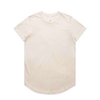 The AS Colour Maple Curve Tee is a regular, mid weight 180gsm cotton tee.  Curved hem.  5 colours.  Just add your logo or design.