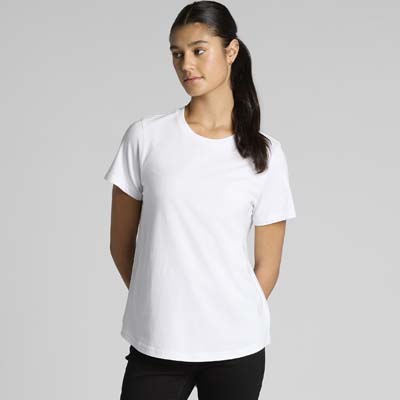 The AS Colour Maple Curve Tee is a regular, mid weight 180gsm cotton tee.  Curved hem.  5 colours.  Just add your logo or design.