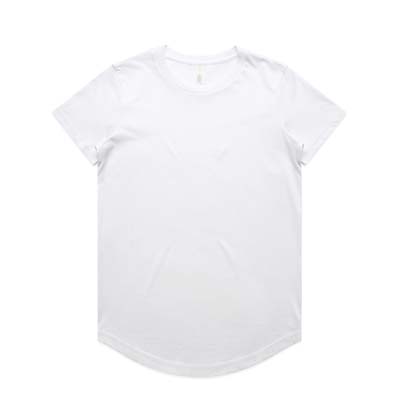 The AS Colour Maple Curve Tee is a regular, mid weight 180gsm cotton tee.  Curved hem.  5 colours.  Just add your logo or design.