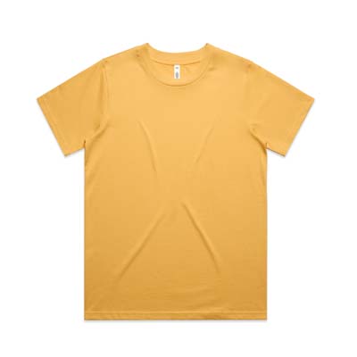 The AS Colour Womens Classic Tee is a heavyweight, 220gsm relaxed fit womens tee.  Available in 15 colours.  Great option for branded retail and fashion brands.