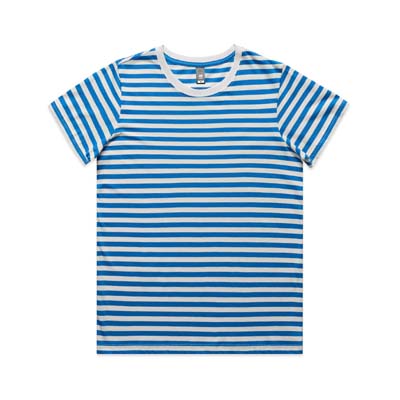 The AS Colour Maple Stripe Tee is a regular fit, crew neck, lightweight women's tee.  4 colours.  100% cotton.  XS - 2XL.  Great women's cotton tees from AS Colour.