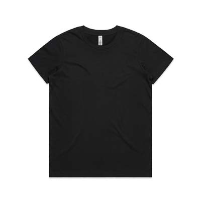The AS Colour Womens Basic Tee is a regular fit, mid weight, 160gsm cotton tee. Tear out label. 12 colours. Great option for your team and brand.