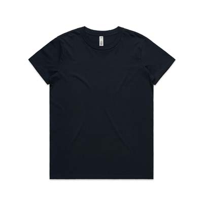 The AS Colour Womens Basic Tee is a regular fit, mid weight, 160gsm cotton tee. Tear out label. 12 colours. Great option for your team and brand.