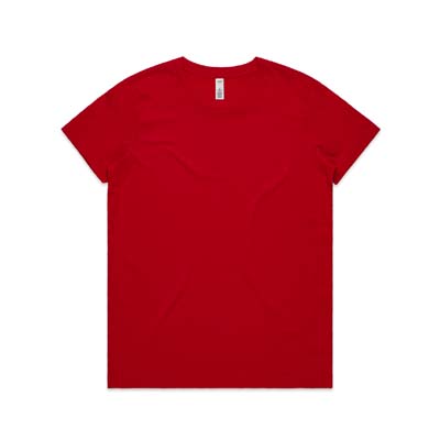 The AS Colour Womens Basic Tee is a regular fit, mid weight, 160gsm cotton tee. Tear out label. 12 colours. Great option for your team and brand.