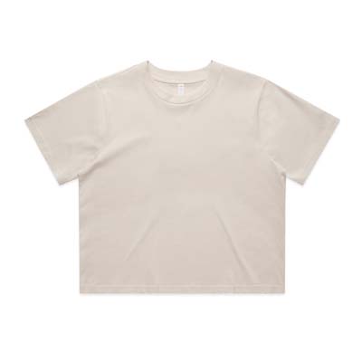 The AS Colour Womens Classic Crop Tee is ideal for printing.  Cropped, relaxed fit.  Heavyweight 220gsm.  6 colours.  Great branded tees.