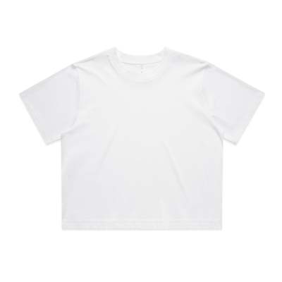The AS Colour Womens Classic Crop Tee is ideal for printing.  Cropped, relaxed fit.  Heavyweight 220gsm.  6 colours.  Great branded tees.
