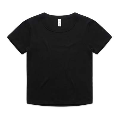 The AS Colour Organic Rib Baby Tee is a heavyweight, 200gsm organic cotton rib tee.  Black and White.  Ready to add your logo. 