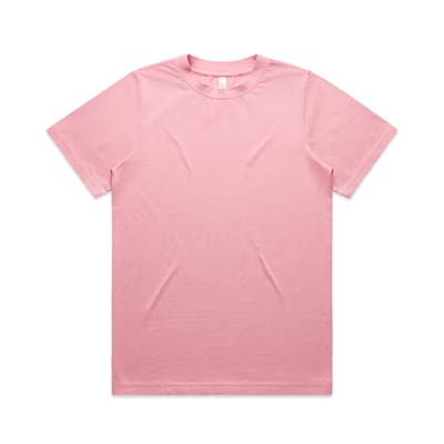 The AS Colour Womens Heavy Tee is a heavyweight 280gsm cotton tee. Boxy oversized fit. 7 colours. XS - XL. Great branded heavyweight retail tees.