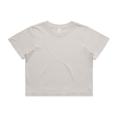 The AS Colour Womens Heavy Faded Crop Tee is a heavyweight 240gsm carded cotton tee.   Crop tee.  3 colours.  XS - 2XL.  Great branded retail tees.
