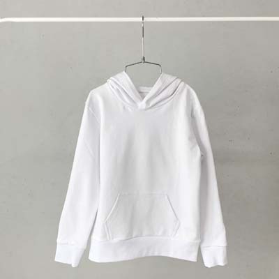 The Baby Blanks Winter Hoodie is a 100% cotton, elastane, unbrushed fleece.  3 colours.  Size 1 - 5.  Cosy fit.  Good length.  Great printable kids hoodies.