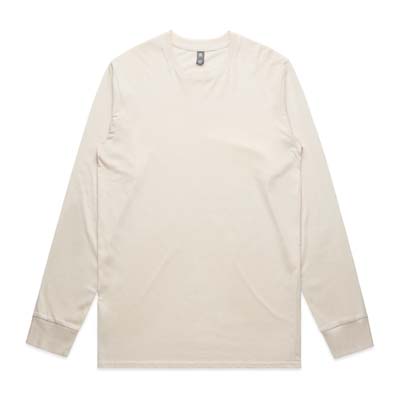 The AS Colour Staple Long Sleeve tee is a regular fit, 180gsm combed cotton long sleeve tee.  13 colours.  S - 5XL available.