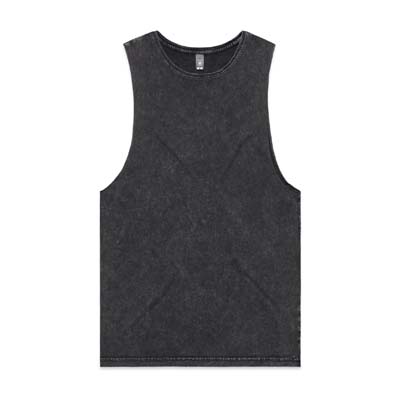 The AS Colour Stone Wash Barnard Tank is a regular, raw armhole edged singlet. Stone wash material. 5 colours. Sizes XS - 2XL.