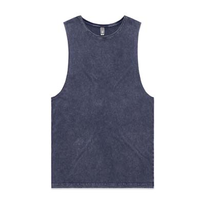 The AS Colour Stone Wash Barnard Tank is a regular, raw armhole edged singlet. Stone wash material. 5 colours. Sizes XS - 2XL.