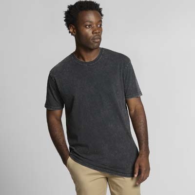 The AS Colour Stone Wash Staple Tee is a regular, crew neck, stone washed finish in your favourite staple tee.  5 colours.  S - 3XL.