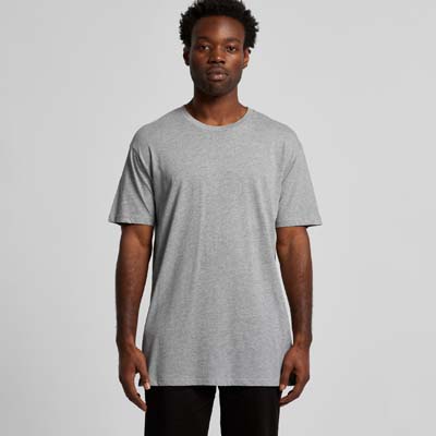 The AS Colour Basic Tee is a mid weight 160gsm entry level tee.  Tear out AS Colour label.  14 colours.  Up to 5xl.  Great branded AS Colour tees.