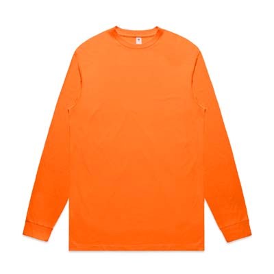 The AS Colour Block Safety Long Sleeve Tee is a midweight, 200gsm long sleeve tee.  Cuffed sleeves.  Hi vis colours, tested by NZWTA.  2 colours.