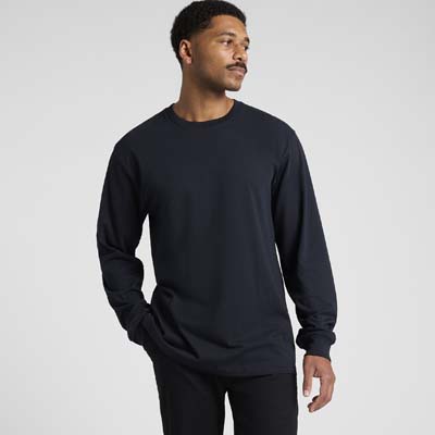 The AS Colour Block Long Sleeve is a 200gsm, 100% carded cotton long sleeve tee.   6 colours.  S - 3XL.  Regular fit