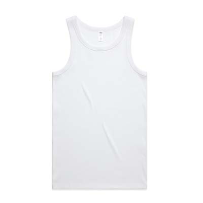 The AS Colour Organic Rib Singlet is a regular fit, heavyweight 330gsm tee.  Organic Cotton.  Black or White.  Great branded mens singlets from AS Colour