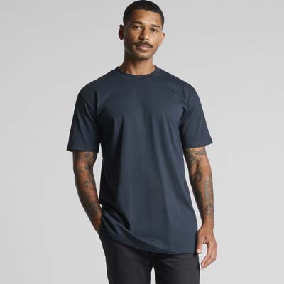 The AS Colour Classic Plus Tee is a 220gsm heavyweight, combed cotton tee.  5cm longer than standard classic tee.  4 colours available.
