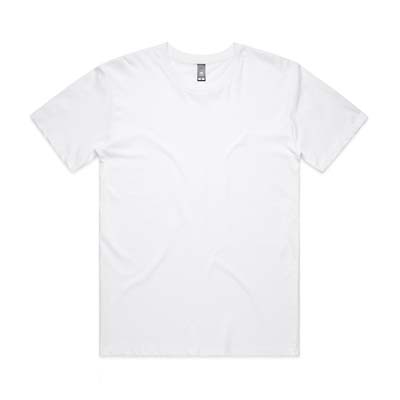 The AS Colour Staple Minus Tee is a shorter version of the staple tee.  S - 3xl.   6 colours.  Great quality tee for your branded merch label.