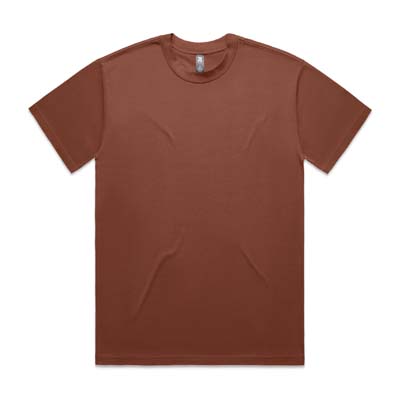 The AS Colour Heavy Tee is a heavyweight 280gsm cotton tee. Boxy, oversized fit with dropped shoulders. 16 colours. S - 3XL. Great branded heavy tees.