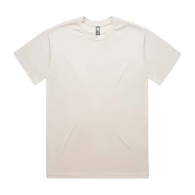 The AS Colour Heavy Tee is a heavyweight 280gsm cotton tee. Boxy, oversized fit with dropped shoulders. 16 colours. S - 3XL. Great branded heavy tees.