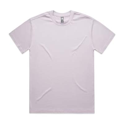 The AS Colour Heavy Tee is a heavyweight 280gsm cotton tee. Boxy, oversized fit with dropped shoulders. 16 colours. S - 3XL. Great branded heavy tees.