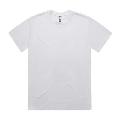The AS Colour Heavy Tee is a heavyweight 280gsm cotton tee.  Boxy, oversized fit with dropped shoulders.  16 colours.  S - 3XL.  Great branded heavy tees.