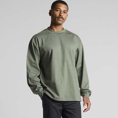 The AS Colour Heavy Long Sleeve Tee is a relaxed fit, heavyweight 280gsm long sleeve tee.  6 colours available.  S - 3XL.  Great option for branded merch for your label or business.