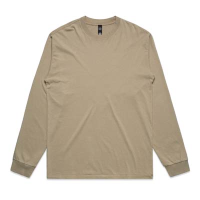 The AS Colour Heavy Faded Long Sleeve tee is a cotton, heavyweight 240gsm long sleeve tee.  Boxy, oversized fit.  Dyed finish.  S - 3XL.  4 colours available.