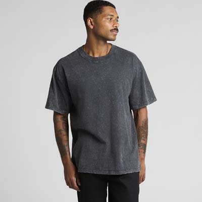 The AS Colour Stone Wash Heavy Tee is a heavyweight 220gsm stonewash tee.  In 3 colours.  S - 3xl available.  Great on trend material for your brand or staff.