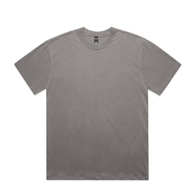 The AS Colour Heavy Faded Minus Tee is a heavy 240gsm cotton tee. 5cm shorter than the standard heavy faded tee. S - 3XL. 4 colours available.